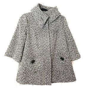 Forever 21 houndstooth pea coat medium